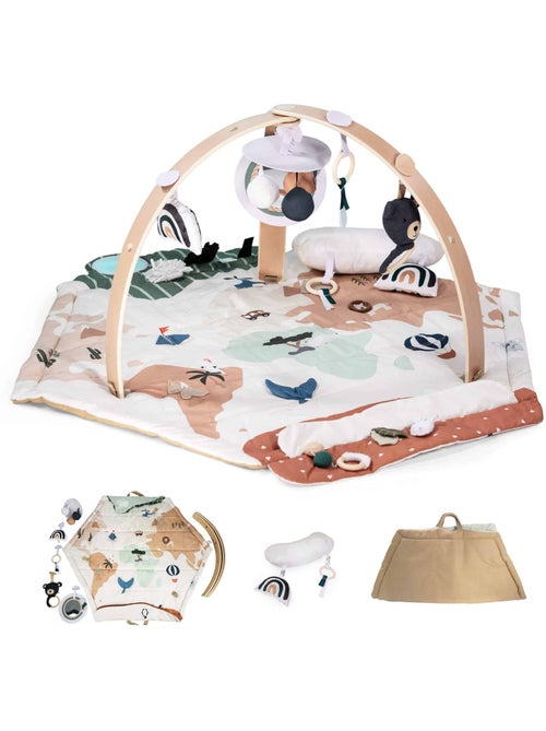 Tappeto gioco e gattonamento con arco in legno Bianca World – babyGO - Kiabi