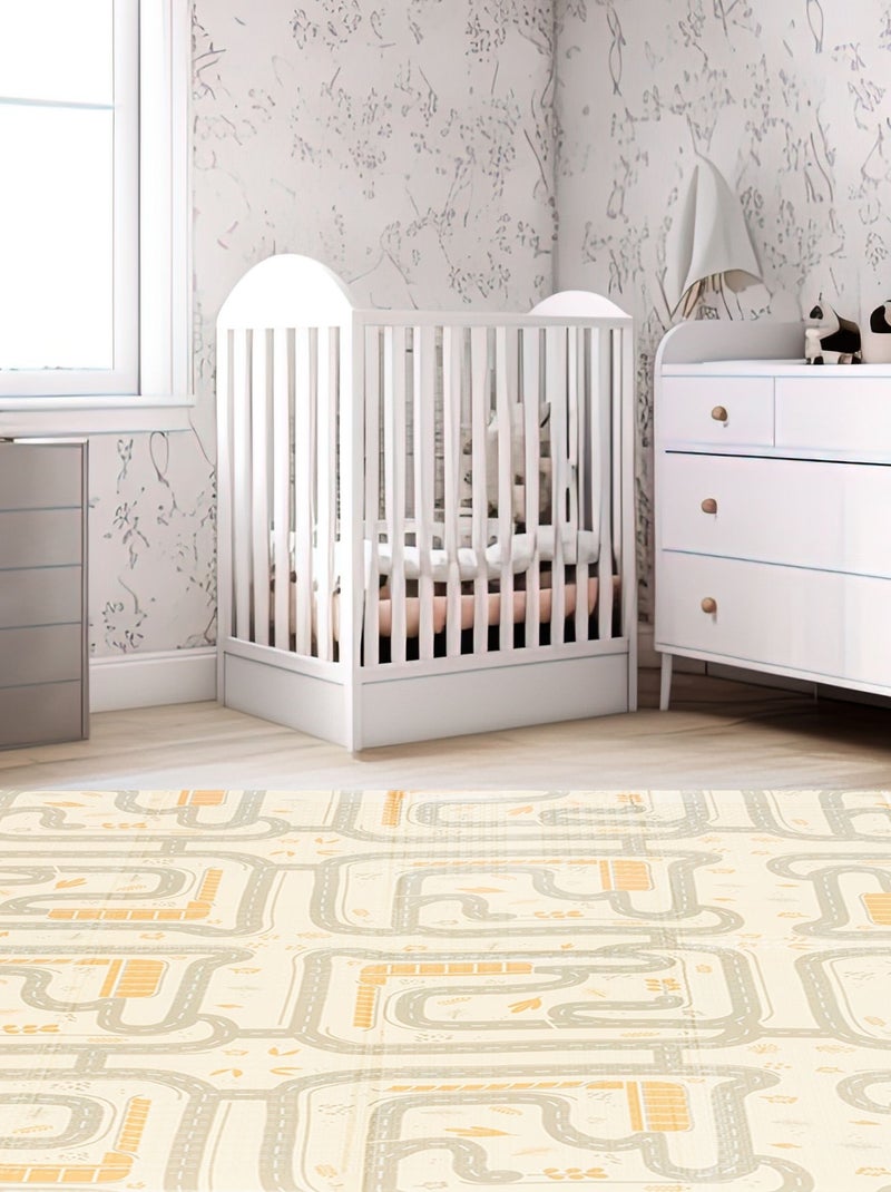 Tappeto gioco pieghevole double face Magic Forest 180x120 cm in schiuma XPE EN71 bebé Beige - Kiabi