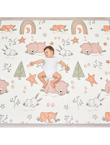 Tappeto gioco pieghevole schiuma, reversibile e impermeabile 180x150x1 FOX | SUPERBE BEBE