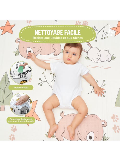 Tappeto gioco pieghevole schiuma, reversibile e impermeabile 180x150x1 FOX | SUPERBE BEBE - Kiabi Tappeto gioco pieghevole schiuma, reversibile e impermeabile 180x150x1 FOX | SUPERBE BEBE - Kiabi