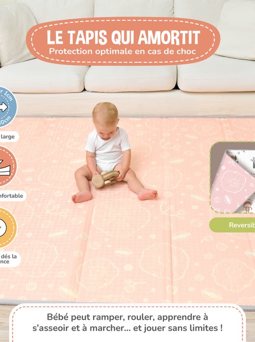 Tappeto gioco pieghevole schiuma, reversibile e impermeabile 180x150x1 JUNGLE | SUPERBE BEBE - Kiabi Tappeto gioco pieghevole schiuma, reversibile e impermeabile 180x150x1 JUNGLE | SUPERBE BEBE - Kiabi