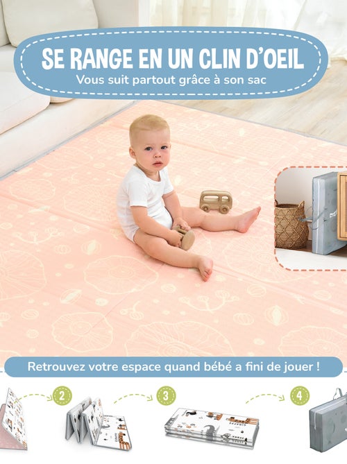 Tappeto gioco pieghevole schiuma, reversibile e impermeabile 180x150x1 JUNGLE | SUPERBE BEBE - Kiabi Tappeto gioco pieghevole schiuma, reversibile e impermeabile 180x150x1 JUNGLE | SUPERBE BEBE - Kiabi