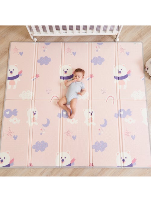 Tappeto gioco pieghevole schiuma, reversibile e impermeabile 180x150x1 PINK PANDA | SUPERBE BEBE - Kiabi Tappeto gioco pieghevole schiuma, reversibile e impermeabile 180x150x1 PINK PANDA | SUPERBE BEBE - Kiabi
