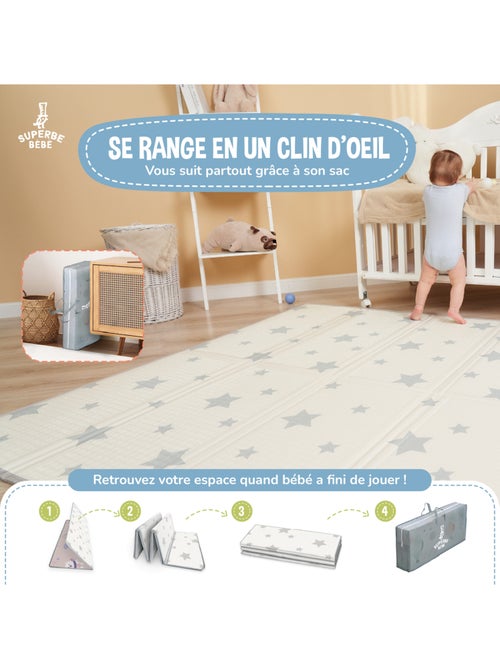 Tappeto gioco pieghevole schiuma, reversibile e impermeabile 180x150x1 PINK PANDA | SUPERBE BEBE - Kiabi Tappeto gioco pieghevole schiuma, reversibile e impermeabile 180x150x1 PINK PANDA | SUPERBE BEBE - Kiabi