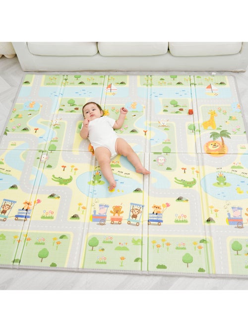 Tappeto gioco pieghevole schiuma, reversibile e impermeabile 180x150x1 ROAD | SUPERBE BEBE - Kiabi Tappeto gioco pieghevole schiuma, reversibile e impermeabile 180x150x1 ROAD | SUPERBE BEBE - Kiabi