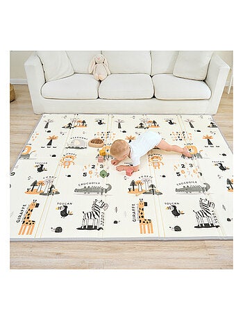 Tappeto gioco pieghevole schiuma, reversibile e impermeabile 200x180x1,5 FOX | SUPERBE BEBE