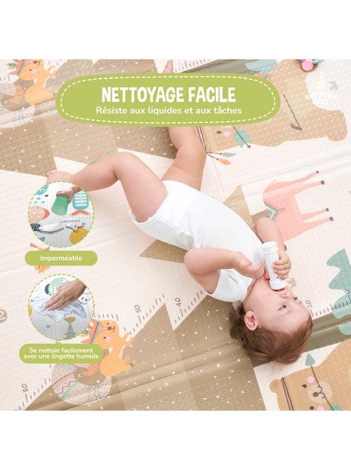 Tappeto gioco pieghevole schiuma, reversibile e impermeabile 200x180x1,5 INDIANS | SUPERBE BEBE - Kiabi Tappeto gioco pieghevole schiuma, reversibile e impermeabile 200x180x1,5 INDIANS | SUPERBE BEBE - Kiabi