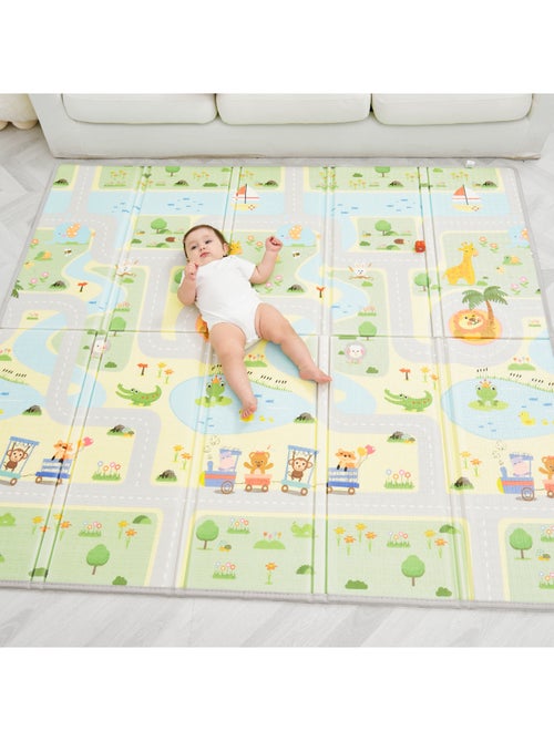 Tappeto gioco pieghevole schiuma, reversibile e impermeabile 200x180x1,5 ROAD | SUPERBE BEBE - Kiabi Tappeto gioco pieghevole schiuma, reversibile e impermeabile 200x180x1,5 ROAD | SUPERBE BEBE - Kiabi
