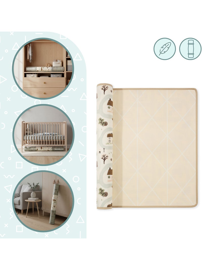 Tappeto gioco schiuma xpe bambini 180x120cm fronte retro citta mamabrum N/D - Kiabi