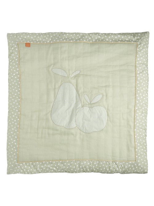 Tappeto grande in lino verde lime 100x100 - SAUTHON - Kiabi