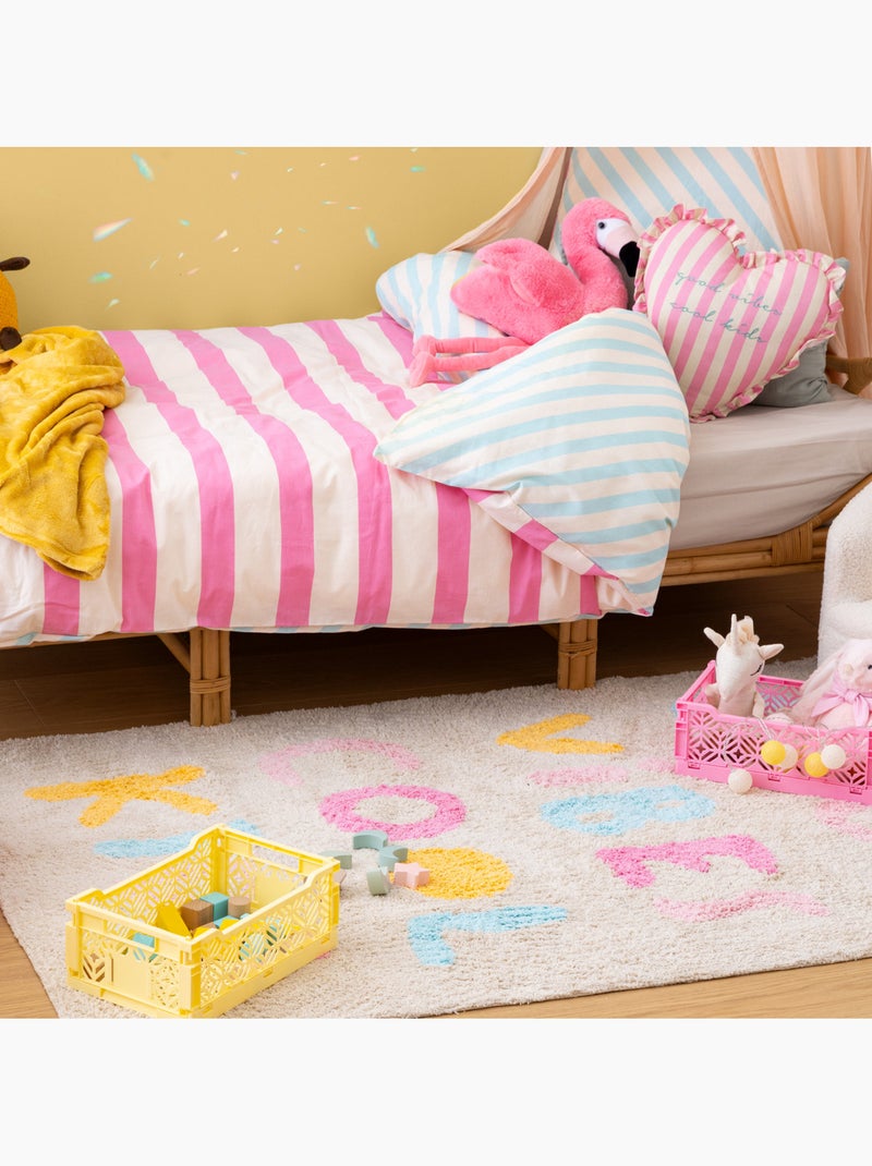 Tappeto in cotone trapuntato assya 100x150cm Multicolore - Kiabi