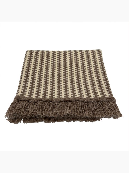Tappeto in lana e cotone con motivo grafico a righe - Kiabi