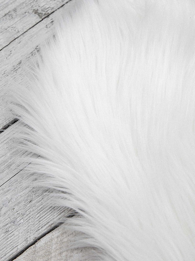 Tappeto in pelliccia sintetica 'Today' bianco - Kiabi