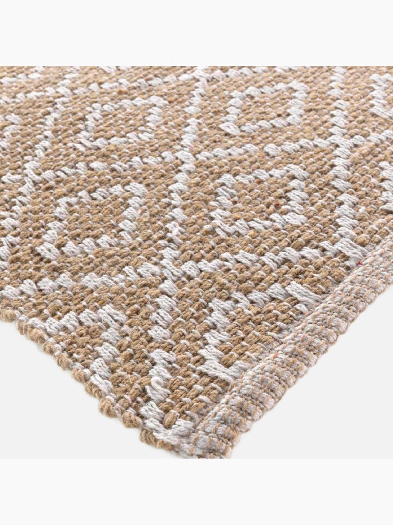 Tappeto Lazaro Woven Losange Beige chiaro - Kiabi