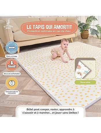 Tappeto gioco pieghevole schiuma, reversibile e impermeabile 180x150x1 FOX | SUPERBE BEBE