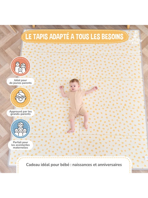 Tappeto neonati pieghevole, impermeabile schiuma 200x180x1,5 PURE BIG LOVE SUPERBE BEBE - Kiabi Tappeto neonati pieghevole, impermeabile schiuma 200x180x1,5 PURE BIG LOVE SUPERBE BEBE - Kiabi
