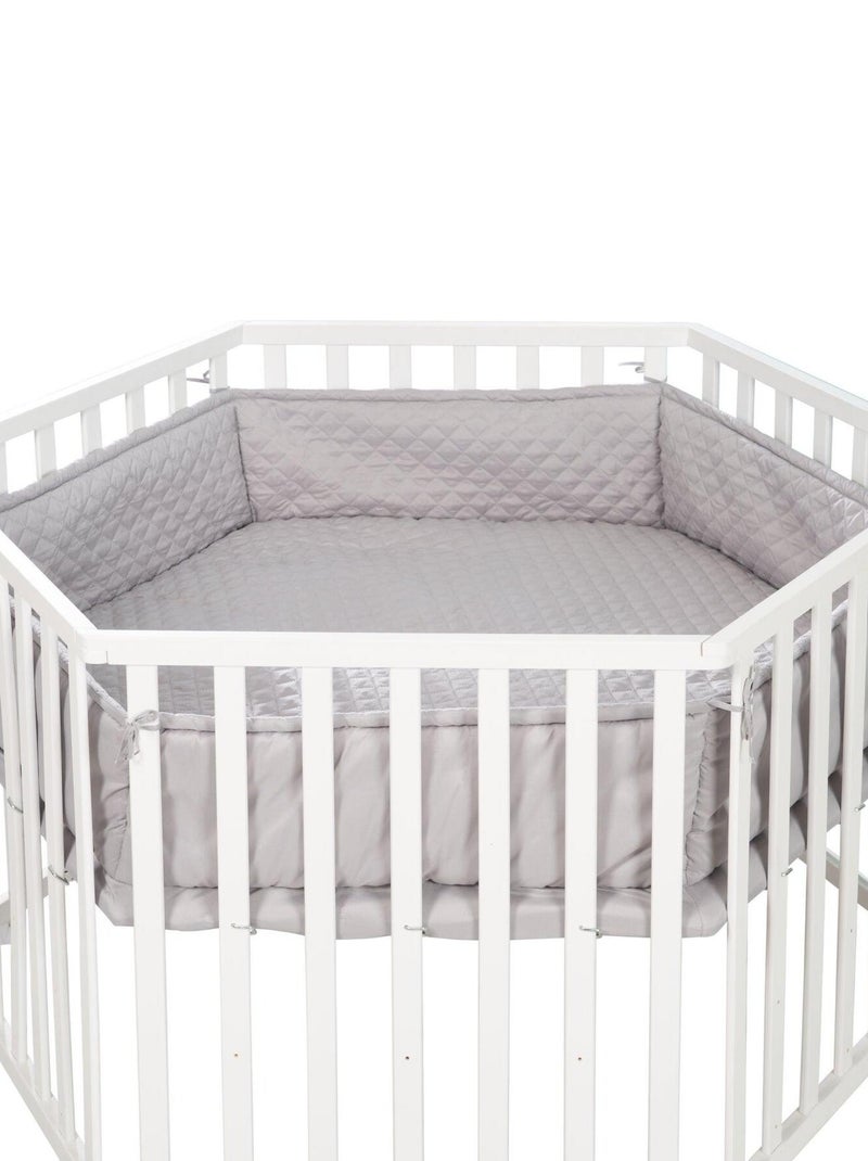 Tappeto parco esagonale impermeabile con bordi "Roba Style" Grigio - Kiabi