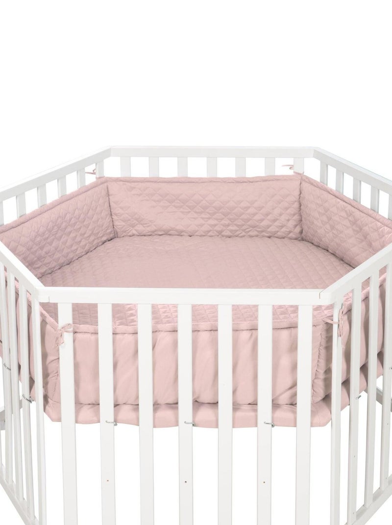 Tappeto parco esagonale impermeabile con bordi "Roba Style" Rosa - Kiabi