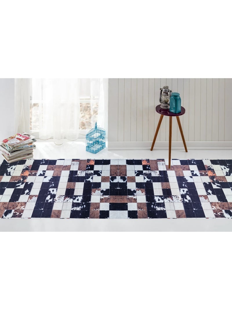 Tappeto patchwork CUBE Marrone - Kiabi
