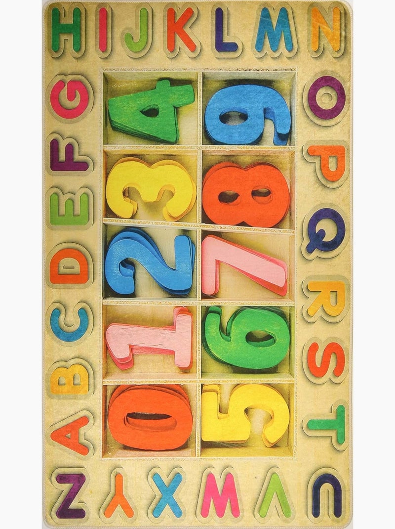 Tappeto per bambini ALPHA Number Beige - Kiabi
