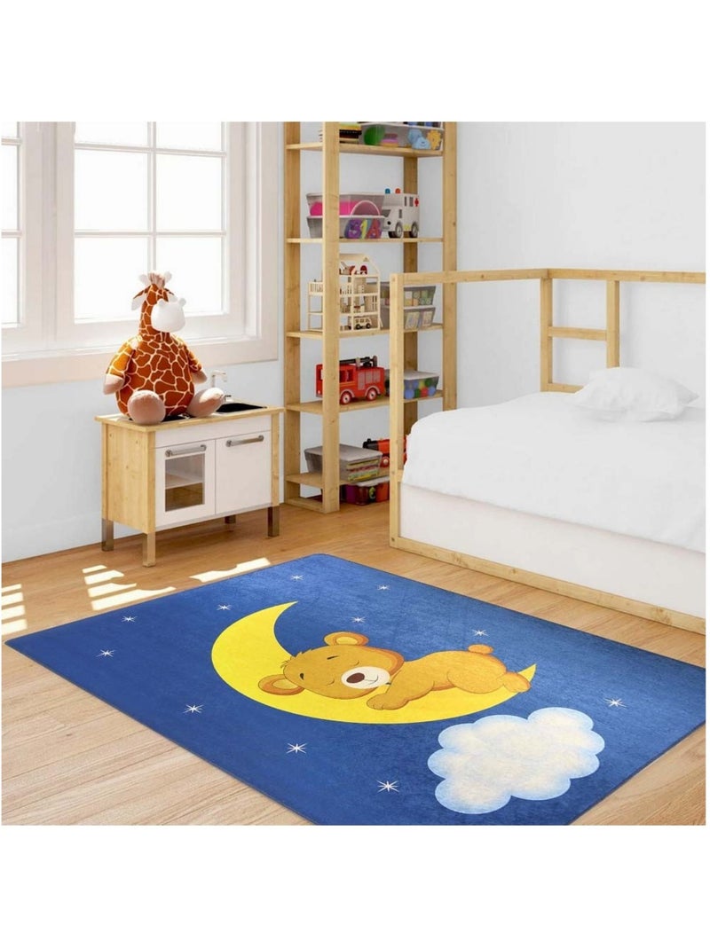 Tappeto per bambini CHIARO DI LUNA Blu - Kiabi