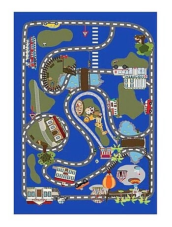 Tappeto per bambini circuito automobilistico