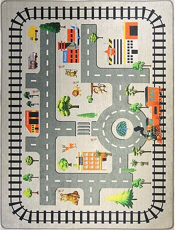 Tappeto per bambini circuito automobilistico