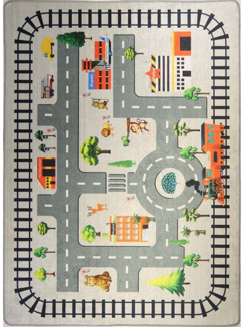 Tappeto per bambini circuito automobilistico - Kiabi