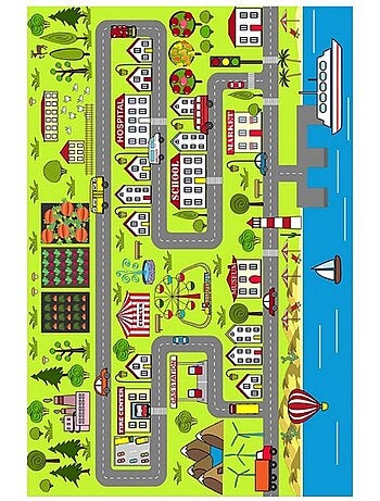 Tappeto per bambini circuito automobilistico