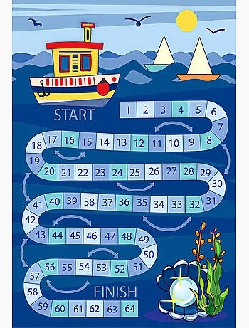Tappeto per bambini Gioco Marino