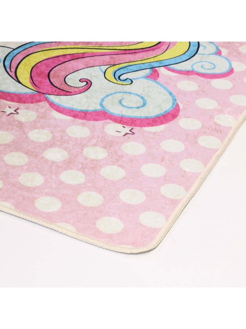 Tappeto per bambini LICORNE SWEET Rosa - Kiabi