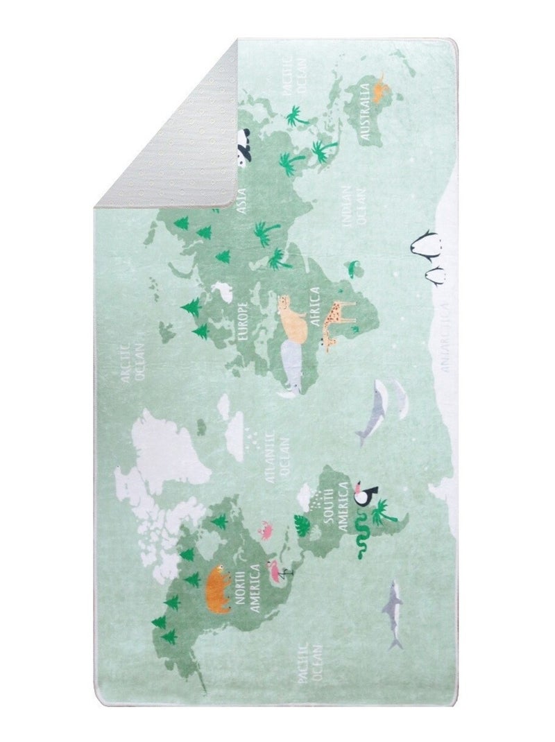 Tappeto per bambini MONDE Verde - Kiabi