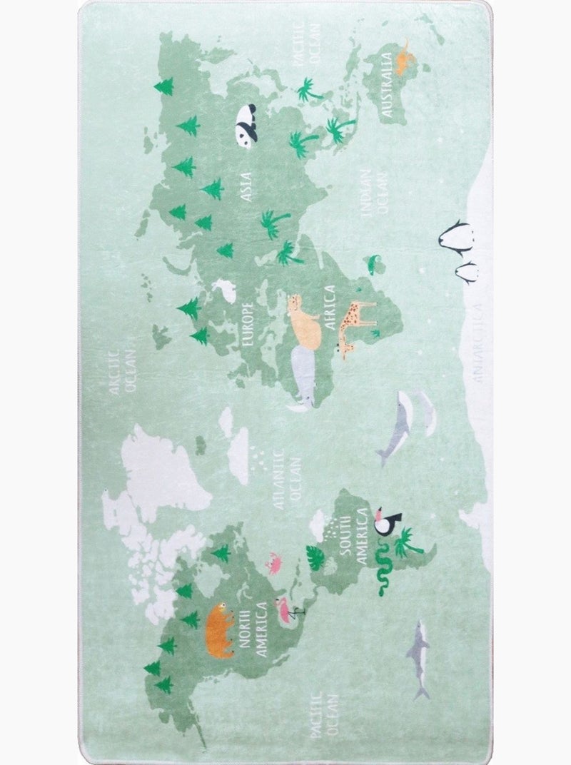 Tappeto per bambini MONDE Verde - Kiabi