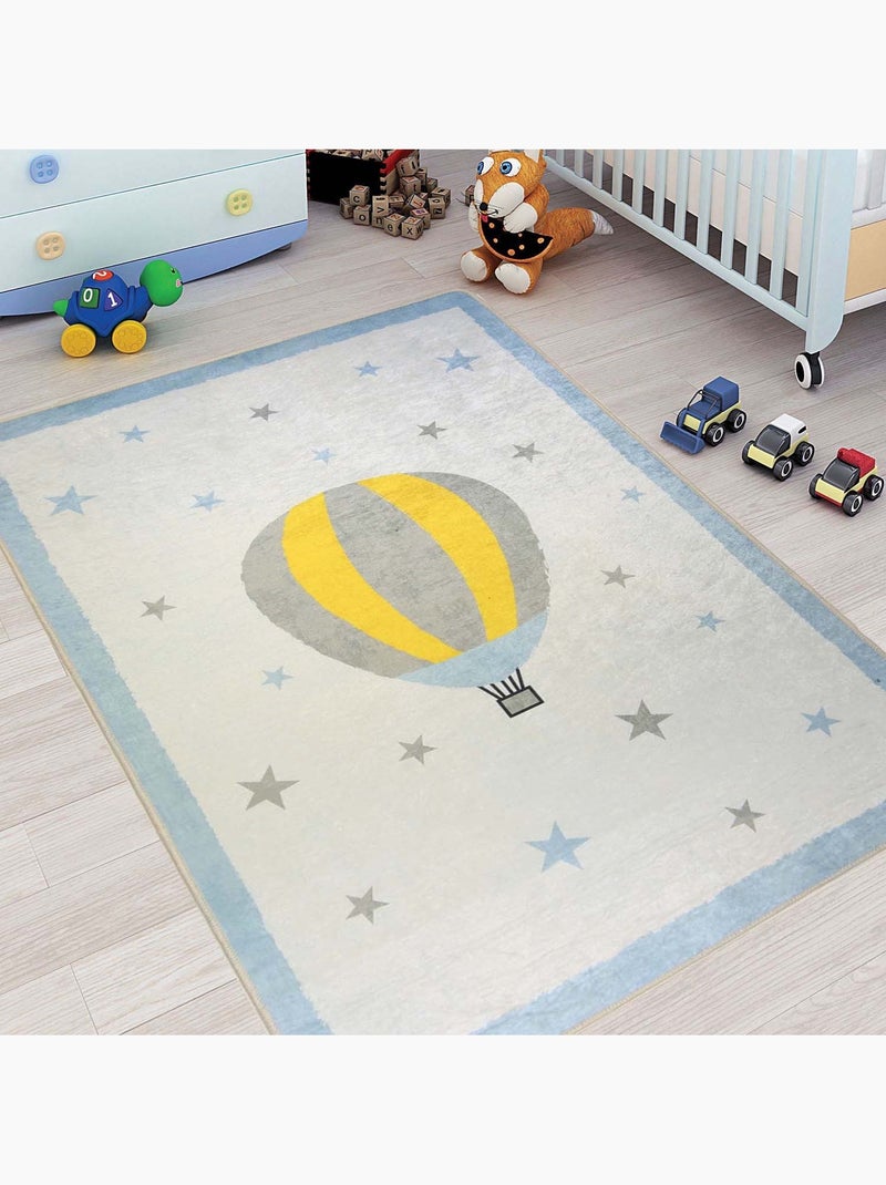 Tappeto per bambini Mongolfiera Blu - Kiabi