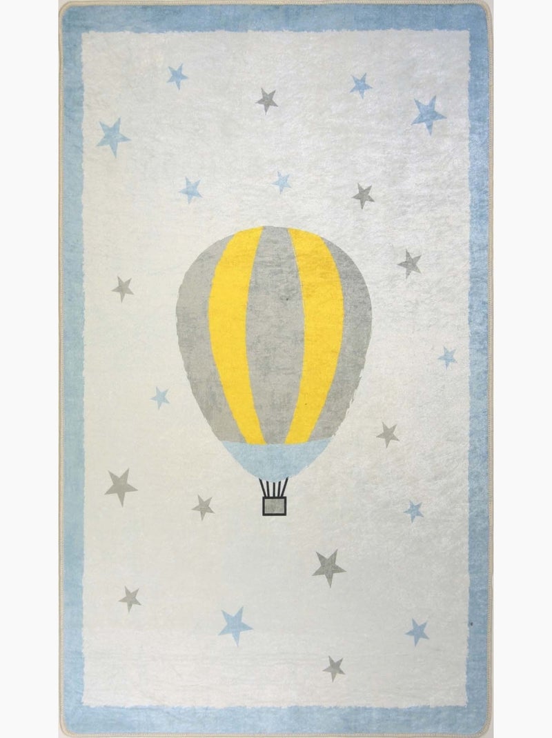 Tappeto per bambini Mongolfiera Blu - Kiabi