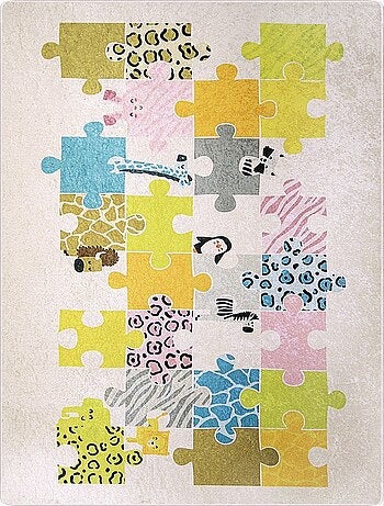Tappeto per bambini Puzzle