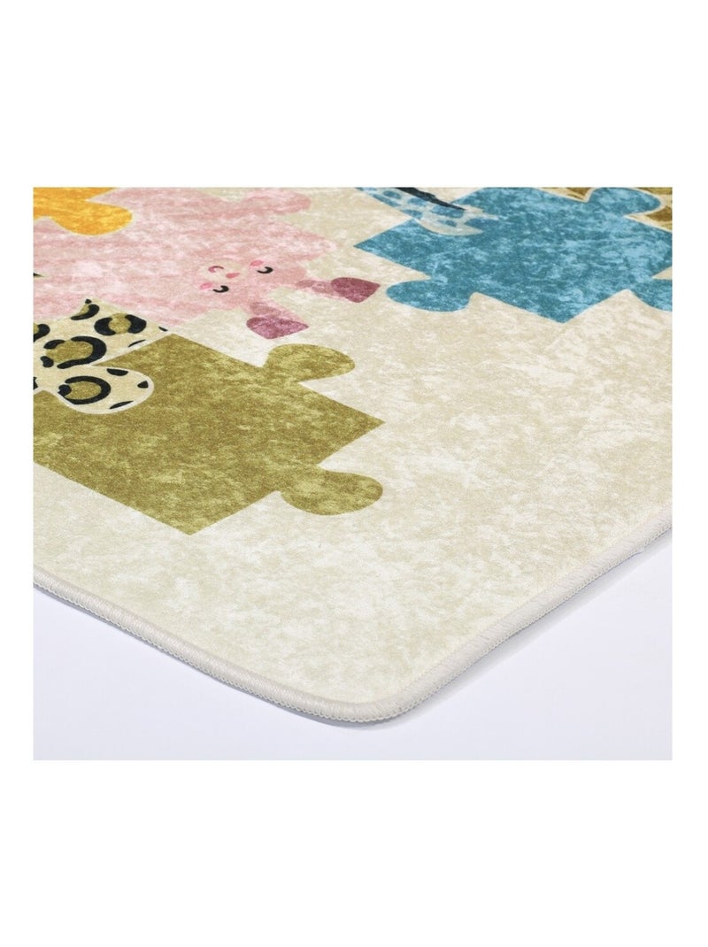 Tappeto per bambini Puzzle Beige - Kiabi