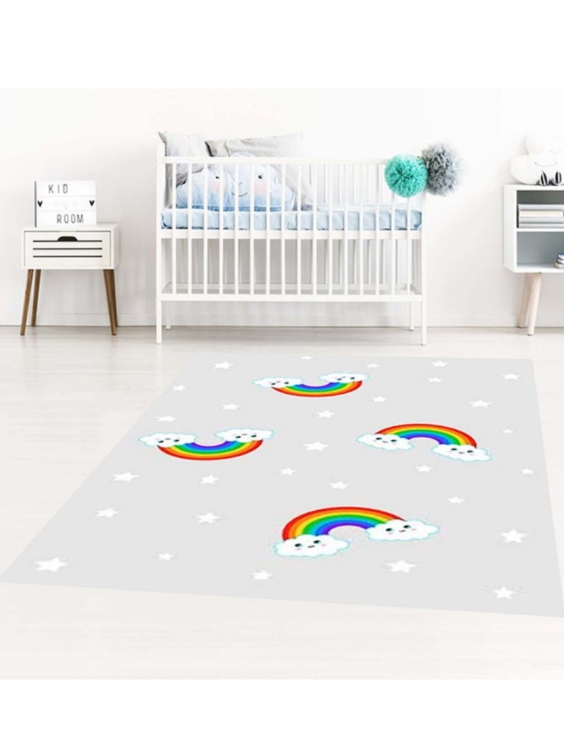Tappeto per bambini RAINBOW Grigio - Kiabi