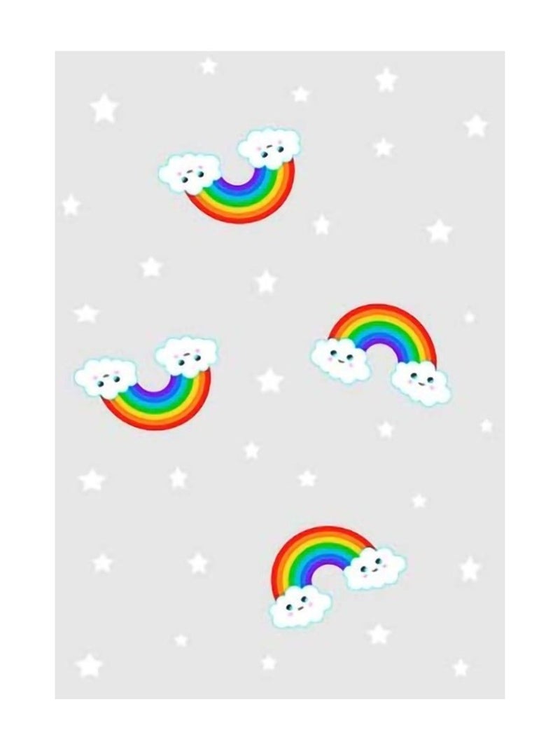 Tappeto per bambini RAINBOW Grigio - Kiabi