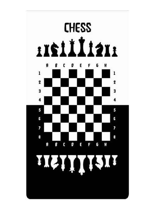 Tappeto per bambini scacchi - Kiabi