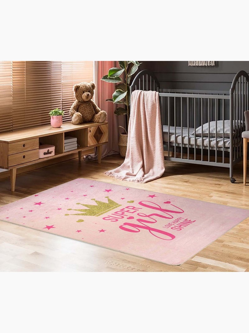Tappeto per bambini SUPER GIRLS Rosa - Kiabi