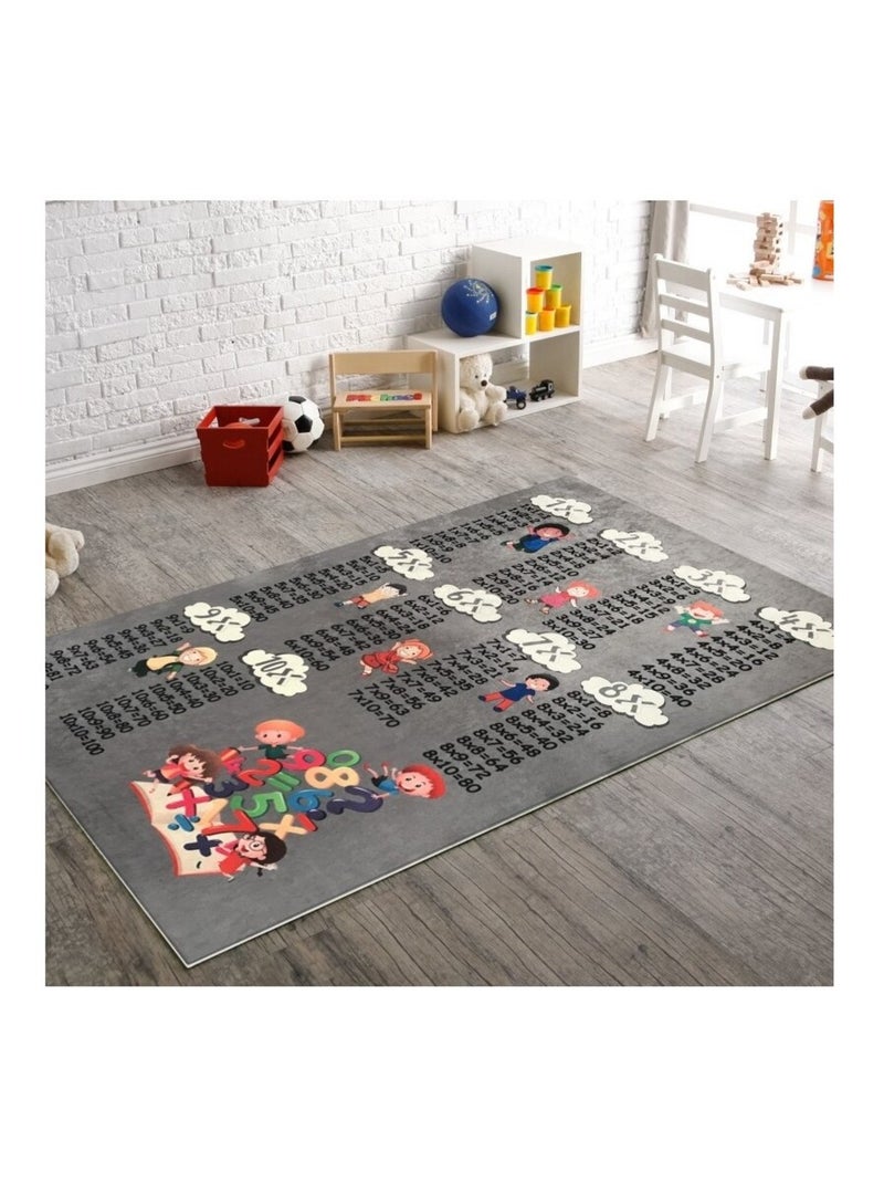 Tappeto per bambini Tavola pitagorica Grigio antracite - Kiabi