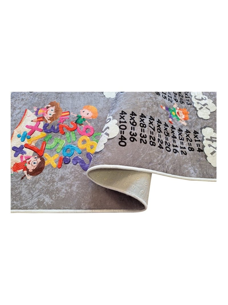 Tappeto per bambini Tavola pitagorica Grigio antracite - Kiabi