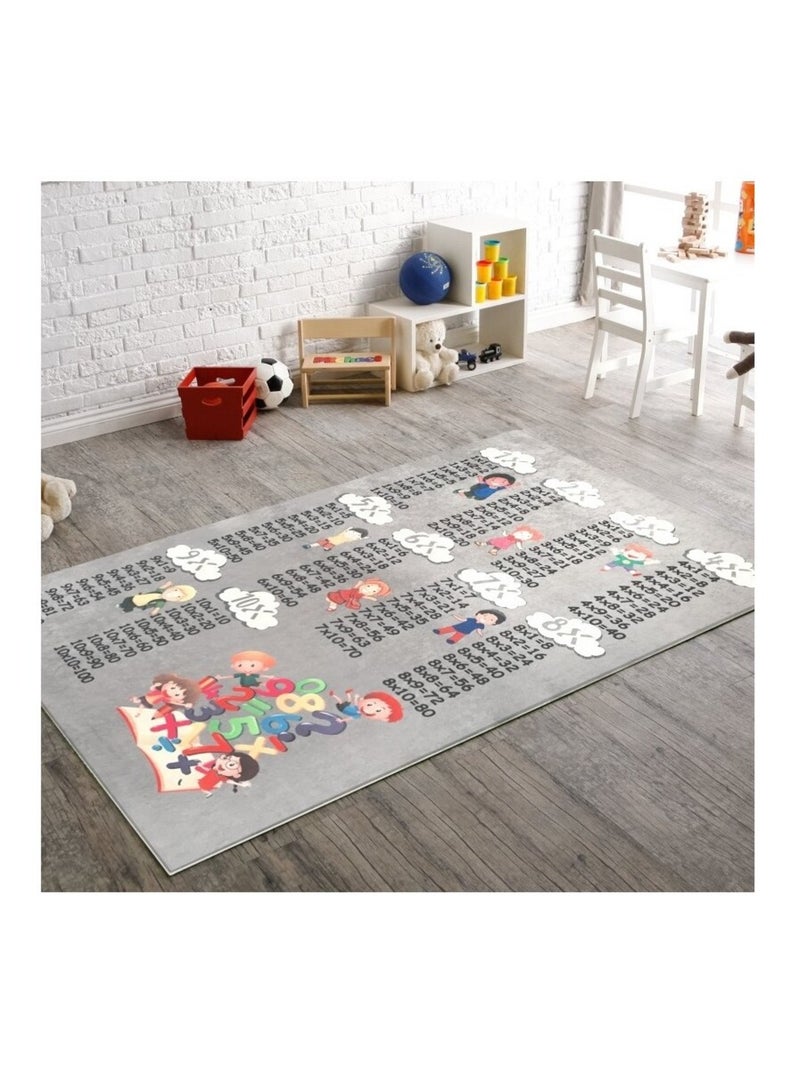 Tappeto per bambini Tavola pitagorica Grigio - Kiabi
