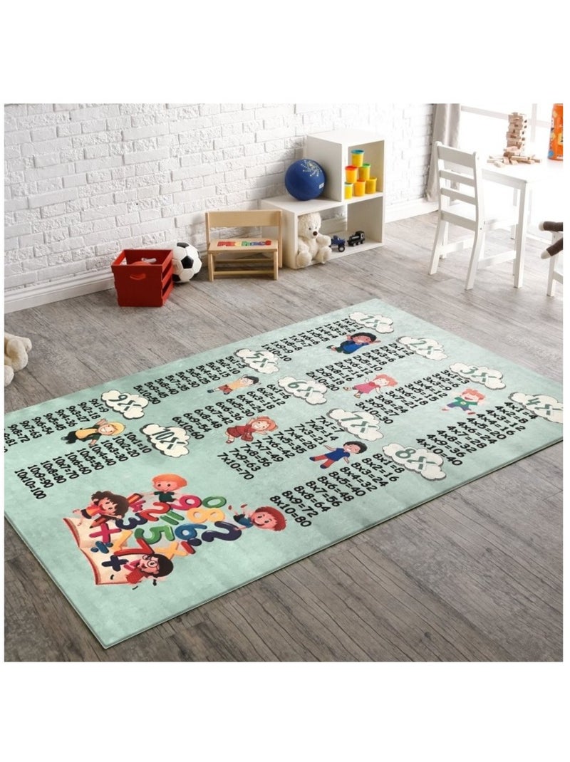 Tappeto per bambini Tavola pitagorica Verde - Kiabi