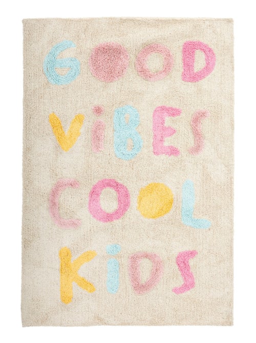 Tappeto per bambini trapuntato Good Vibes - Kiabi