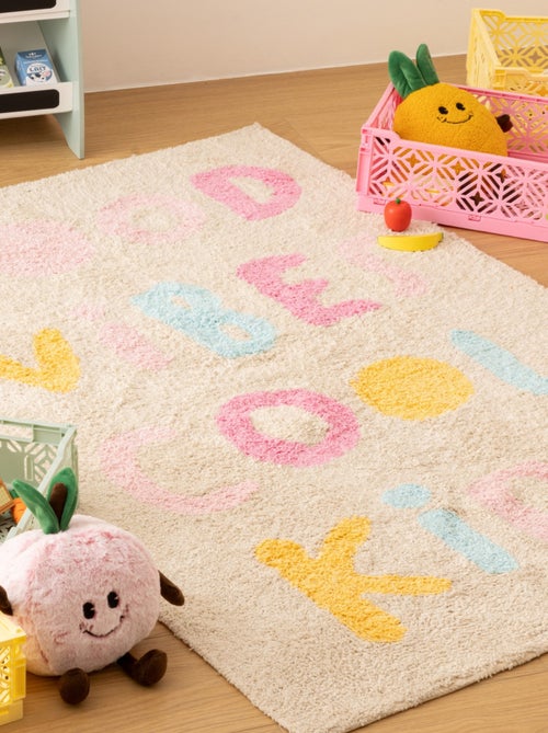 Tappeto per bambini trapuntato Good Vibes - Kiabi