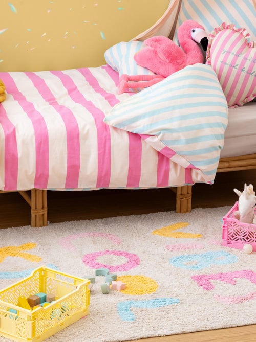 Tappeto per bambini trapuntato Good Vibes - Kiabi
