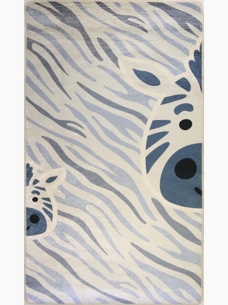 Tappeto per bambini ZEBRA Blu - Kiabi