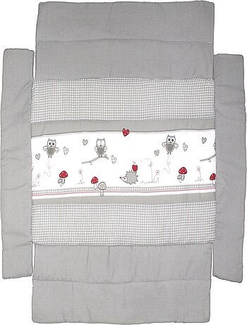 Tappeto per box con bordi stampato gufo "Adam & Eule" – ROBA